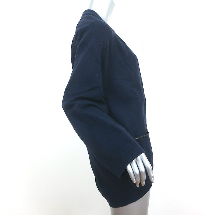 3.1 Phillip Lim Oversized Cardigan Navy Cotton-Cashmere Size Medium/Large