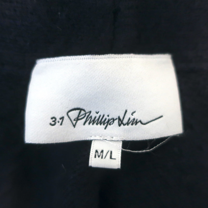 3.1 Phillip Lim Oversized Cardigan Navy Cotton-Cashmere Size Medium/Large