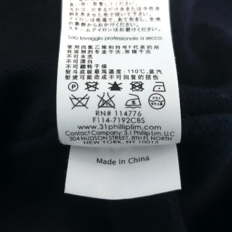 3.1 Phillip Lim Oversized Cardigan Navy Cotton-Cashmere Size Medium/Large