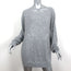 Haute Hippie Sequin Tunic Sweater Light Gray Silk-Cashmere Knit Size Medium