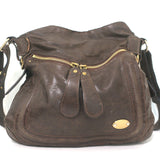 Chloe Bay Large Crossbody Bag Brown Leather