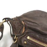 Chloe Bay Large Crossbody Bag Brown Leather