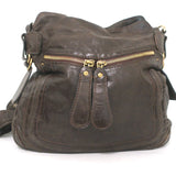 Chloe Bay Large Crossbody Bag Brown Leather