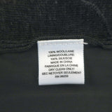 Vera Wang Chiffon-Hem Cardigan Charcoal Wool Size Medium V-Neck Sweater