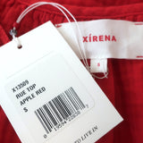 Xirena Rue Ruffle Tank Top Apple Red Cotton Gauze Size Small NEW