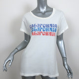 Current/Elliott California Crew Neck T-Shirt Ivory Size 2 Short Sleeve Top NEW
