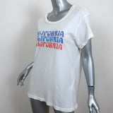 Current/Elliott California Crew Neck T-Shirt Ivory Size 2 Short Sleeve Top NEW