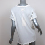 Current/Elliott California Crew Neck T-Shirt Ivory Size 2 Short Sleeve Top NEW