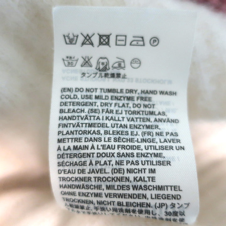 Acne Studios Dania Mohair Sweater Cream Size Extra Small Crewneck Pullover