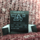 Avant Toi V-Neck Sweater Red Cotton-Blend Destroyed Knit Size Small