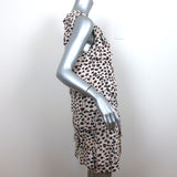 3.1 Phillip Lim Tiered Ruffle Mini Dress Cheetah Print Cotton Jersey Size Medium