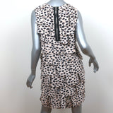 3.1 Phillip Lim Tiered Ruffle Mini Dress Cheetah Print Cotton Jersey Size Medium