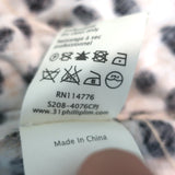 3.1 Phillip Lim Tiered Ruffle Mini Dress Cheetah Print Cotton Jersey Size Medium