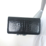 Manolo Blahnik Alligator Clutch Blue Marine Small Shoulder Bag NEW