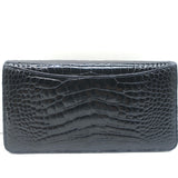 Manolo Blahnik Alligator Clutch Blue Marine Small Shoulder Bag NEW