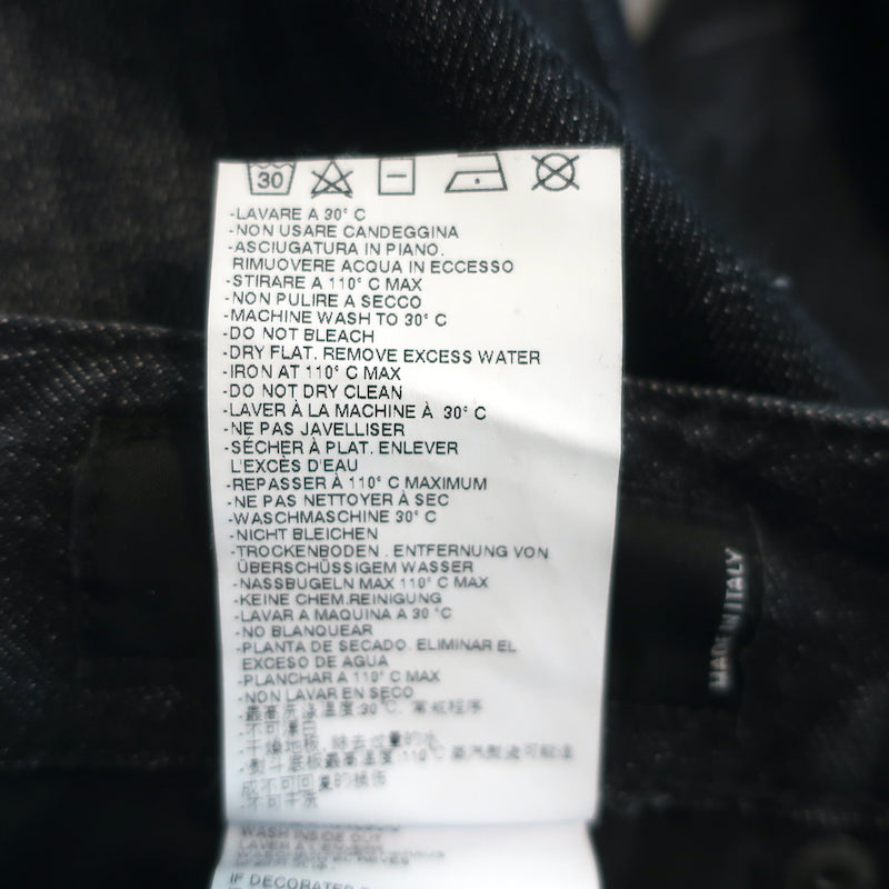 Dsquared2 Distressed Jeans Black Stretch Denim Size 38