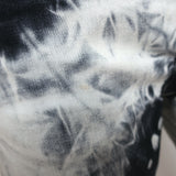 R13 Boy Straight Leg Jeans Black & Gray Tie Dye Stretch Cotton Size 27