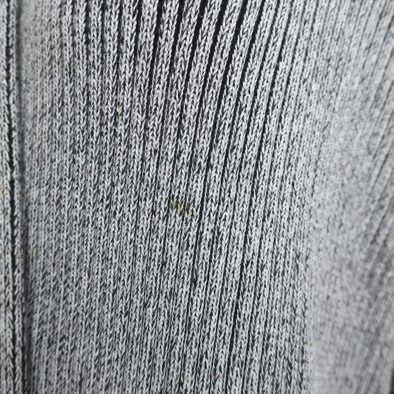 Baja East Cardigan Gray Stretch Cotton Rib Knit Size 0 Open Front Sweater