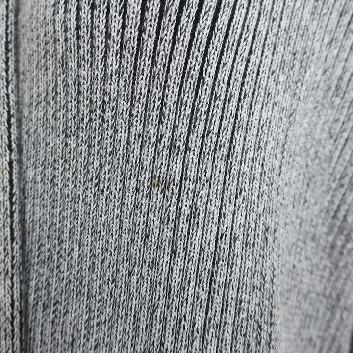 Baja East Cardigan Gray Stretch Cotton Rib Knit Size 0 Open Front Sweater