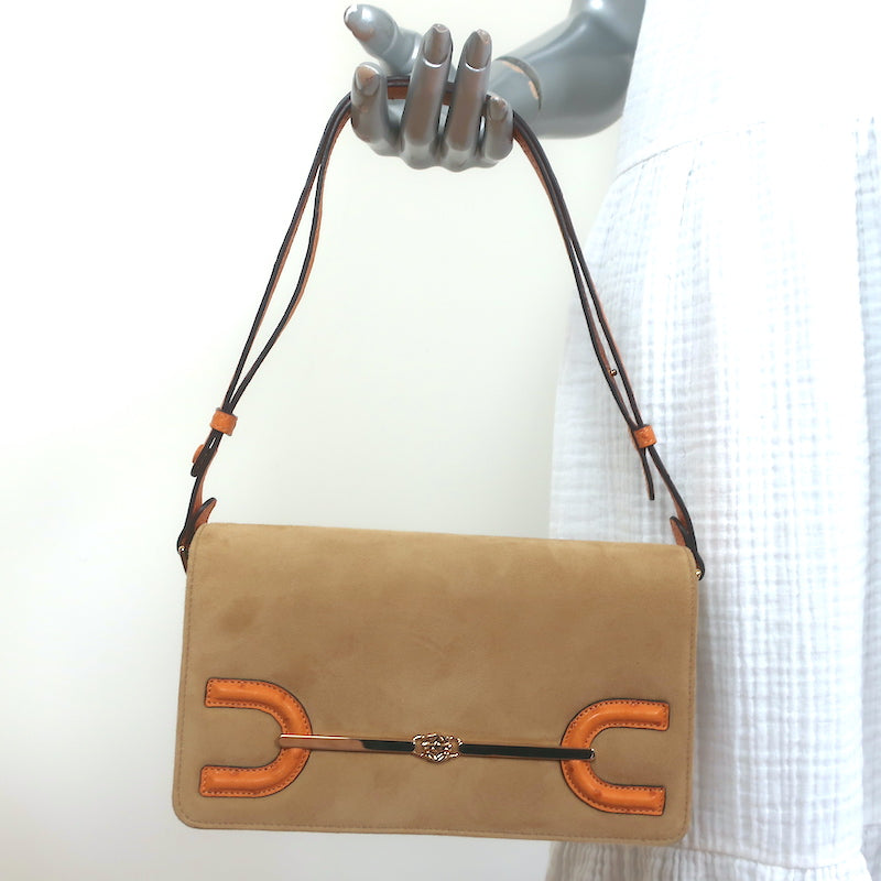Shop LC Faux Leather Set of 2 Shoulder Bag with Adjustable Strap