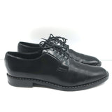 Saint Laurent Studded Derby Oxfords Dylan Black Leather Size 40 Lace-Up Flats