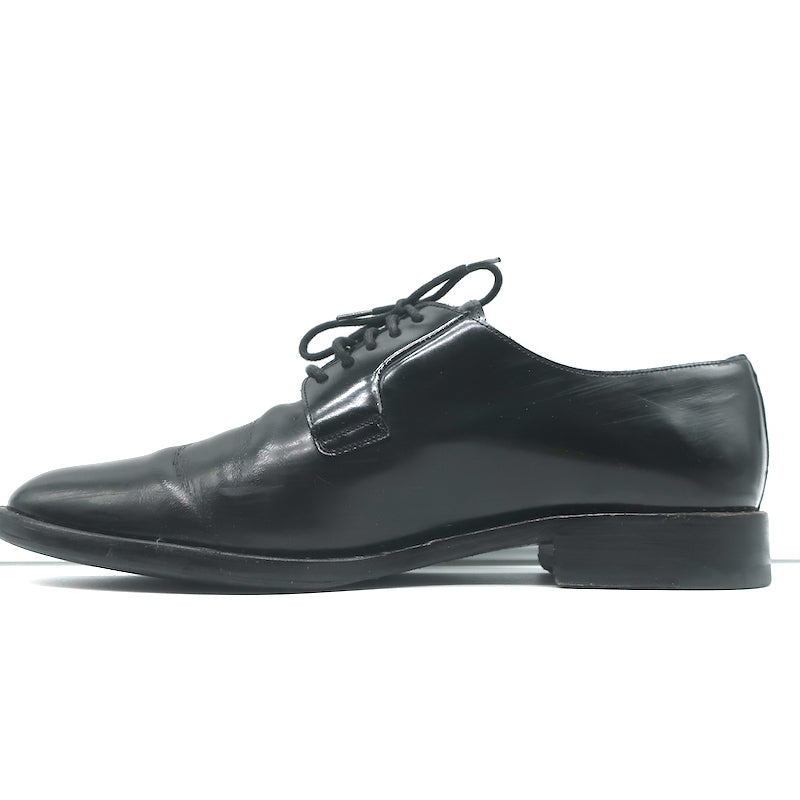 Saint Laurent Studded Derby Oxfords Dylan Black Leather Size 40 Lace-Up Flats