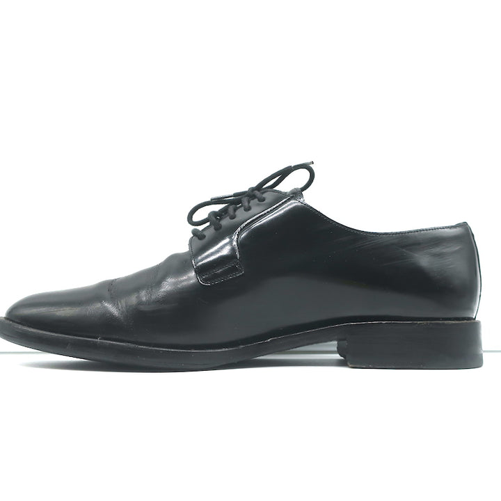 Saint Laurent Studded Derby Oxfords Dylan Black Leather Size 40 Lace-Up Flats