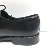 Saint Laurent Studded Derby Oxfords Dylan Black Leather Size 40 Lace-Up Flats