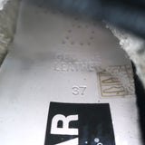 Golden Goose Denim Mid Star Sneakers with Silver Metallic Star Size 37