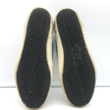 Golden Goose Denim Mid Star Sneakers with Silver Metallic Star Size 37