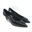 Saint Laurent Anais 55 Pointed Toe Pumps Black Patent Leather Size 40.5