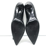 Saint Laurent Anais 55 Pointed Toe Pumps Black Patent Leather Size 40.5