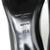 Saint Laurent Anais 55 Pointed Toe Pumps Black Patent Leather Size 40.5