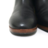 Gucci Piuma Lux Knee High Mid-Heel Boots Black Leather Size 40.5