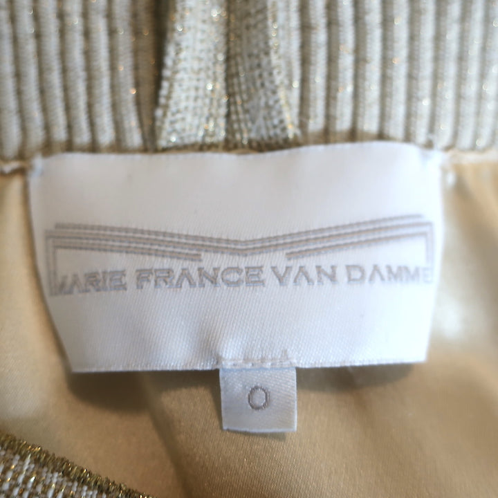 Marie France Van Damme Metallic Cami &amp; Maxi Skirt Matching Set Gold Size 2
