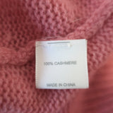 Jill Roberts Cashmere Puff Sleeve Sweater Pink Size Small Crewneck Pullover