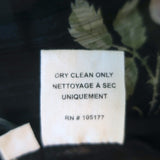 Ulla Johnson Blouse Petunia Black Rose Print Chiffon Size 2 Long Sleeve Top