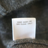 Seaton Cashmere Starfish Cardigan Gray Size Extra Small V-Neck Sweater