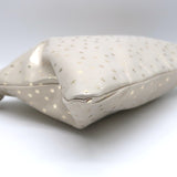 Clare V. Flat Clutch Shimmer Stars Print Metallic Nubuck NEW