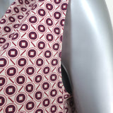 Marni Sleeveless Top White/Purple Geometric Print Stretch Cotton Size 38