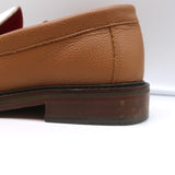 Aime Leon Dore Penny Loafers Brown/White Grained Leather Size 7 /Fits Like 8