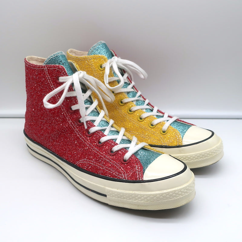 Converse x JW Anderson Glitter Chuck 70 High Top Sneakers Size