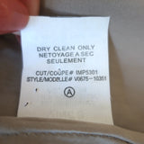 Vince Cowl Neck Blouse Gold Satin Size 2 Collared 3/4 Sleeve Top