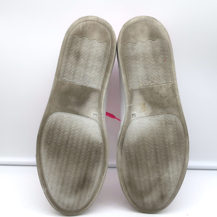 Common Projects Retro Low Fluo Sneakers White &amp; Neon Pink Leather Size 41