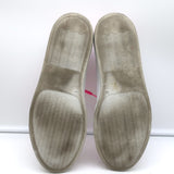 Common Projects Retro Low Fluo Sneakers White & Neon Pink Leather Size 41