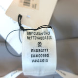 Diane von Furstenberg Blouse Cahil Platinum Stretch Satin Size 2 V-Neck Top NEW