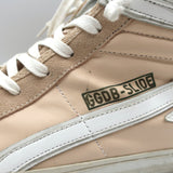 Golden Goose Slide High Top Sneakers Blush Leather & Suede Size 41