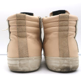 Golden Goose Slide High Top Sneakers Blush Leather & Suede Size 41