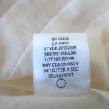 Theory Blouse Zirana Cream Pleated Stretch Chiffon Size Small Long Sleeve Top