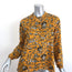 Isabel Marant Etoile Henley Blouse Amaria Yellow Floral Print Cotton Size 34